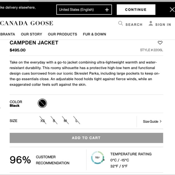 100% Authentic CANADA GOOSE Campden Jacket Sz Small - Picture 13 of 16